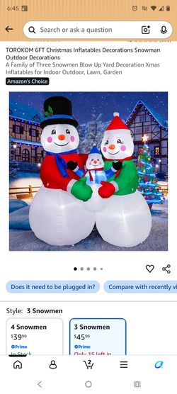 New In Box Christmas Inflatable $30