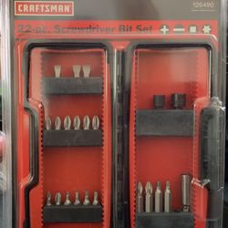 Craftsman 22 Piece Screwdriver Bit Set—New In Box