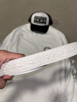 Chrome Heart White Cross Belt