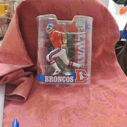 McFarlane JOHN ELWAY #7 Denver BRONCOS in THROWBACK Uniform NFL LEGENDS SERIES 3