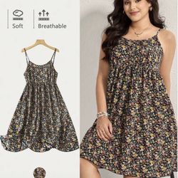 Plus Size Floral Dress