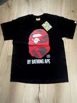 High quality Bape shirt black red camo Size S