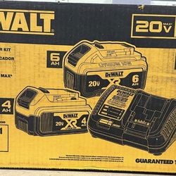 NEW! DEWALT 20V MAX XR Battery and Charger Kit (DCB246CK)