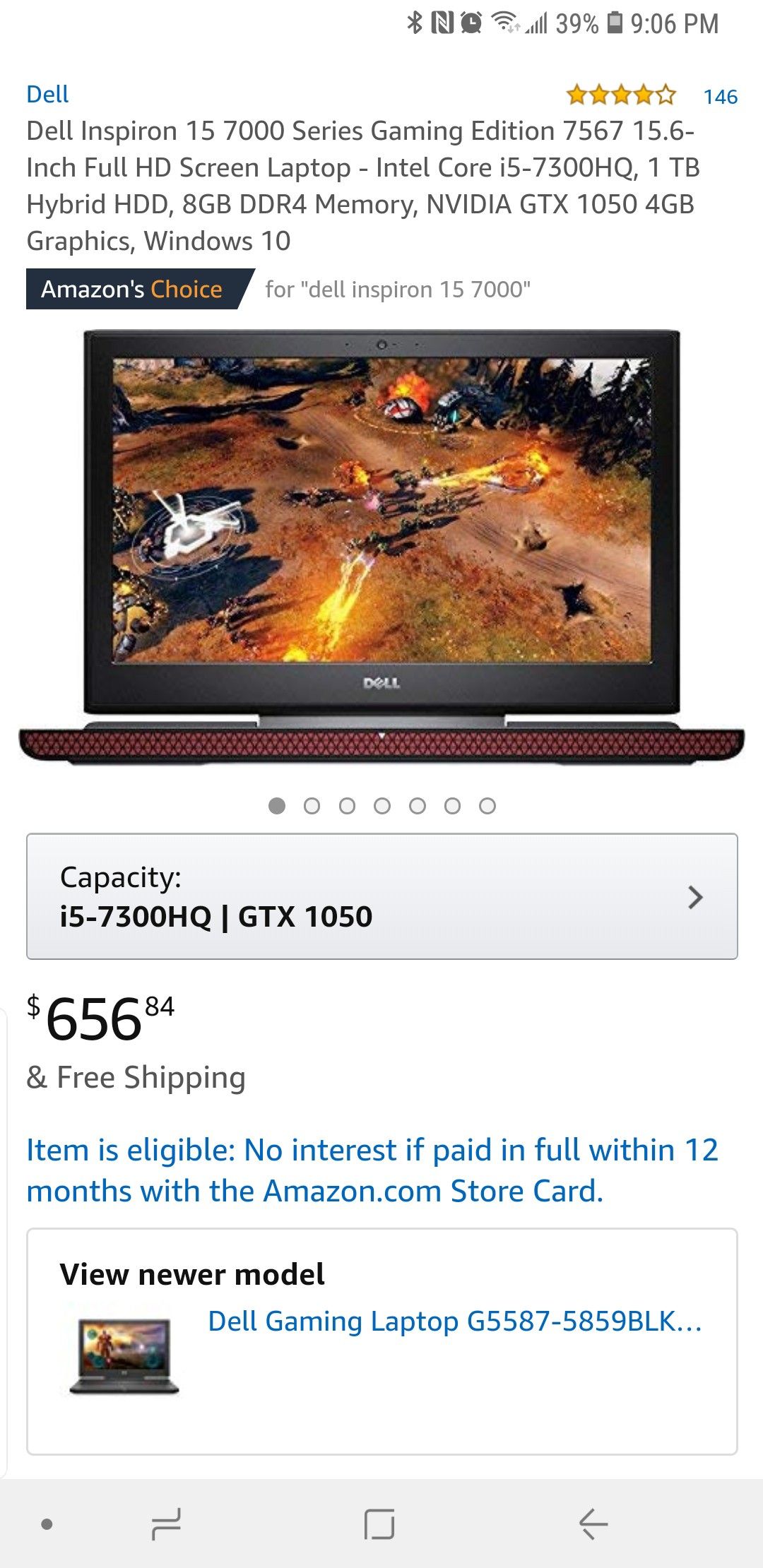 Dell Inspiron 15 7000 Gaming Laptop (NEW)