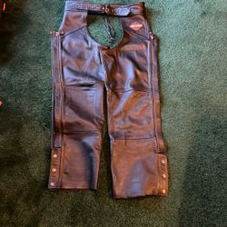 Men’s Genuine Leather Harley Davidson Chaps
