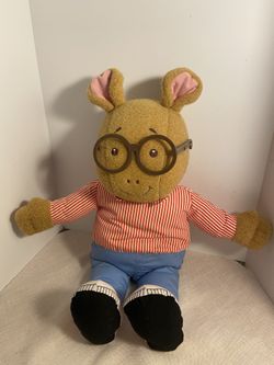 Vintage Arthur plush toy Doll Talking 1996 PBS Playskool Arthur tv cartoon 90s