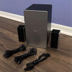 Vizio SB3651-E6 Subwoofer With Satellite Speakers no remote no sound bar untested selling as is