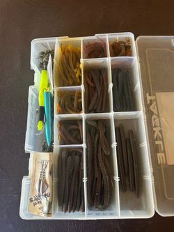 Fishing Bass Worms & Lead Heads