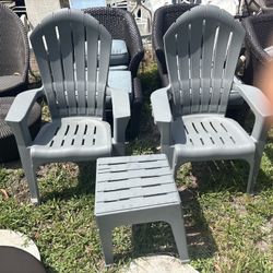 Outdoor Light Weight 3 Piece Patio Set