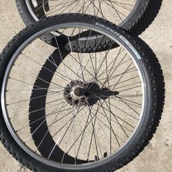 Mountain Bicycle Tire And Frame  Wheel