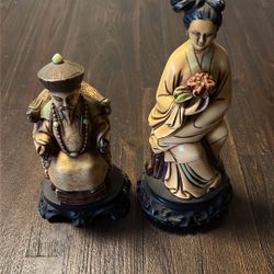 Oriental Resin Figurines Set