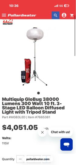 Multiquip GloBug lamp