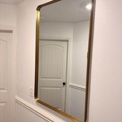 Big Gold Modern Mirrored