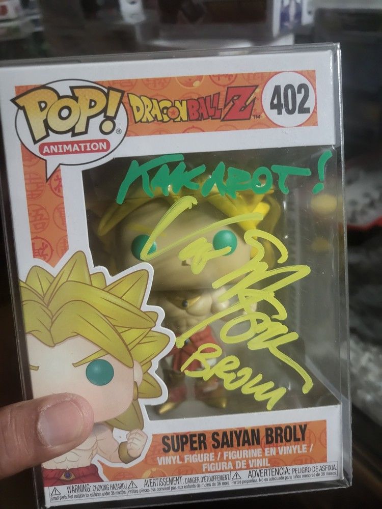 Funko Dragonball Dbz Broly Autographed By Vic Mignogn