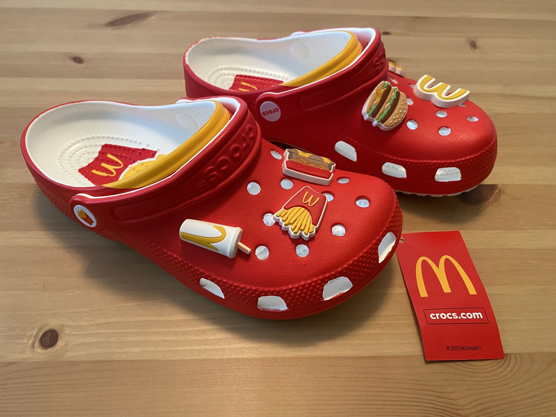 McDonald’s Crocs With Charms NEW Unisex