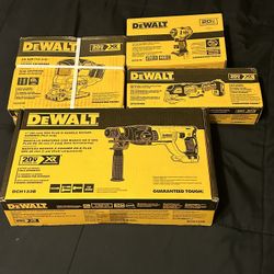 Dewalt Power Tools New In Box:  DCH133B, DCS356B, DCF911B, DCS334B