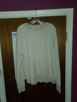 Goodfellow & Co Striped Knit Crewneck Sweater. SIZE LARGE.