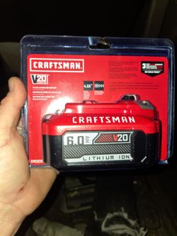 Craftsman  V20 lithium ion 6.0 AH