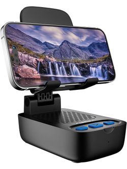 Cell Phone Stand with Wireless Bluetooth Speaker Punchy Bass & HD Stereo Sound