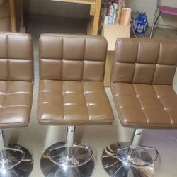 Leather dinning Stools 