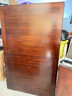 Brown Dining table with 6 chairs
