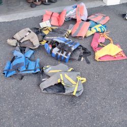 About A Dozen Life Jackets Life Vests For Boats And Jet Skis Seadoo Cover