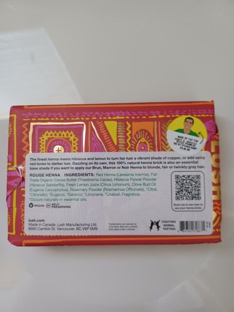 Lush Henna Rouge Hair Dye