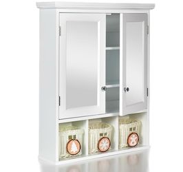 Assembled New 24” Bathroom Storage Cabinet Medicine Cabinets for Bathroom with Mirror White
