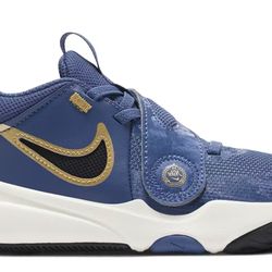 Nike Team Hustle D 11 Mystic Navy Pale Ivory Metallic Gold Black (PS)
