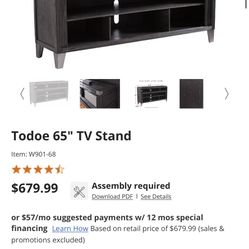 Ashley Todoe 65” TV Stand  