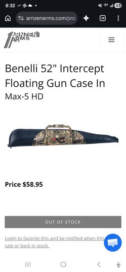 Benelli 52" Intercept Floating Gun Case In
Max-5 HD