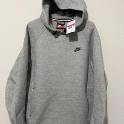 Nike Tech Fleece Pullover Hoodie FB8016-063 Grey Heather Men's Size Large