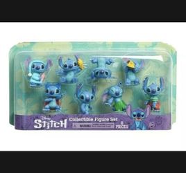 NEW 2021 Disney Stitch Collectible Figure Set 8 Pieces 
