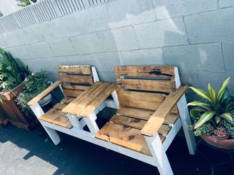 Reclaimed custom wood bench