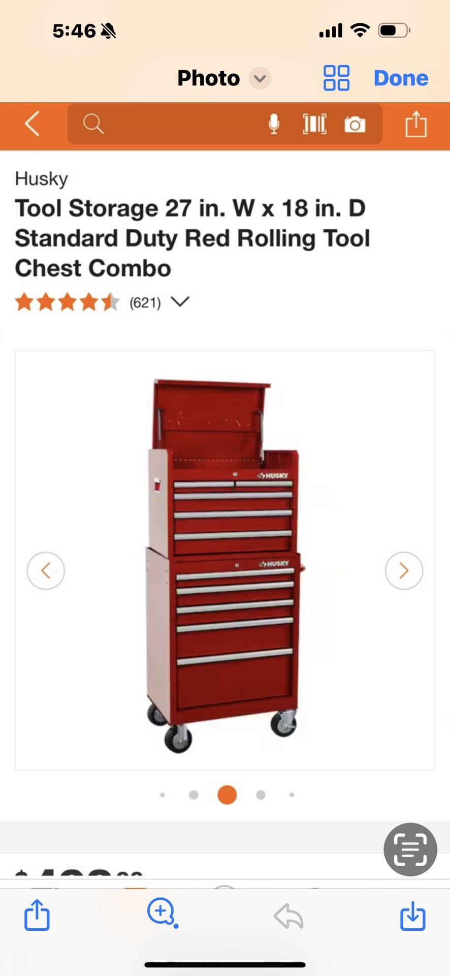 Husky Tool Storage 27 in. W x 18 in. D