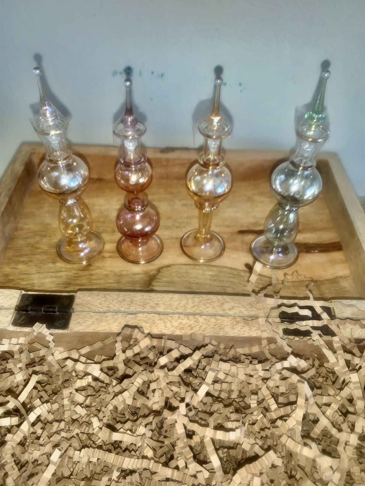 Antique Reproduction Egyptian Glass Perfume Bottles