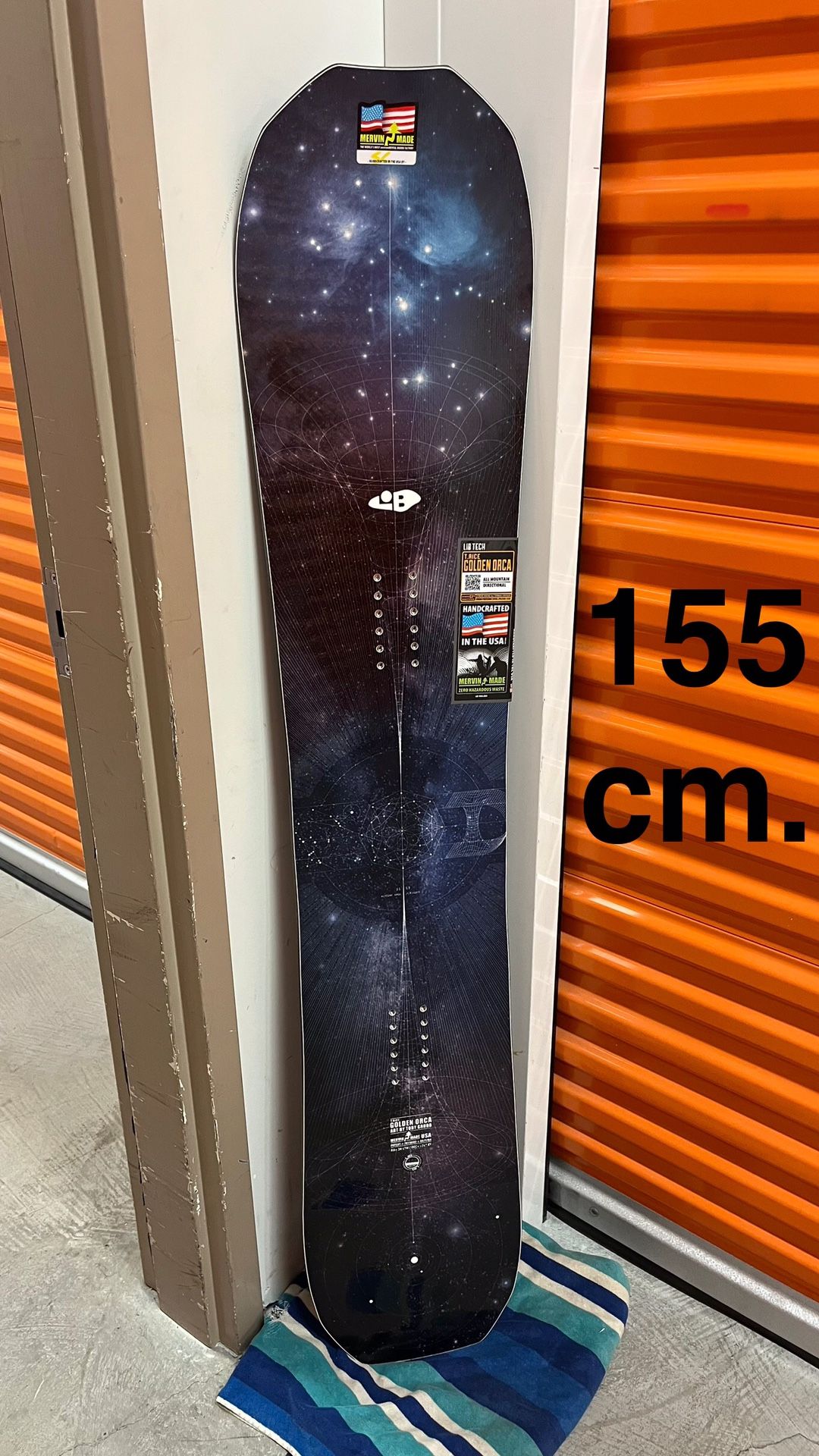 155 cm. NEW Lib Tech Travis Rice T. Rice T.Rice Golden Orca snowboard