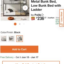Full Over Full Metal Bunkers-perfect Condition 
