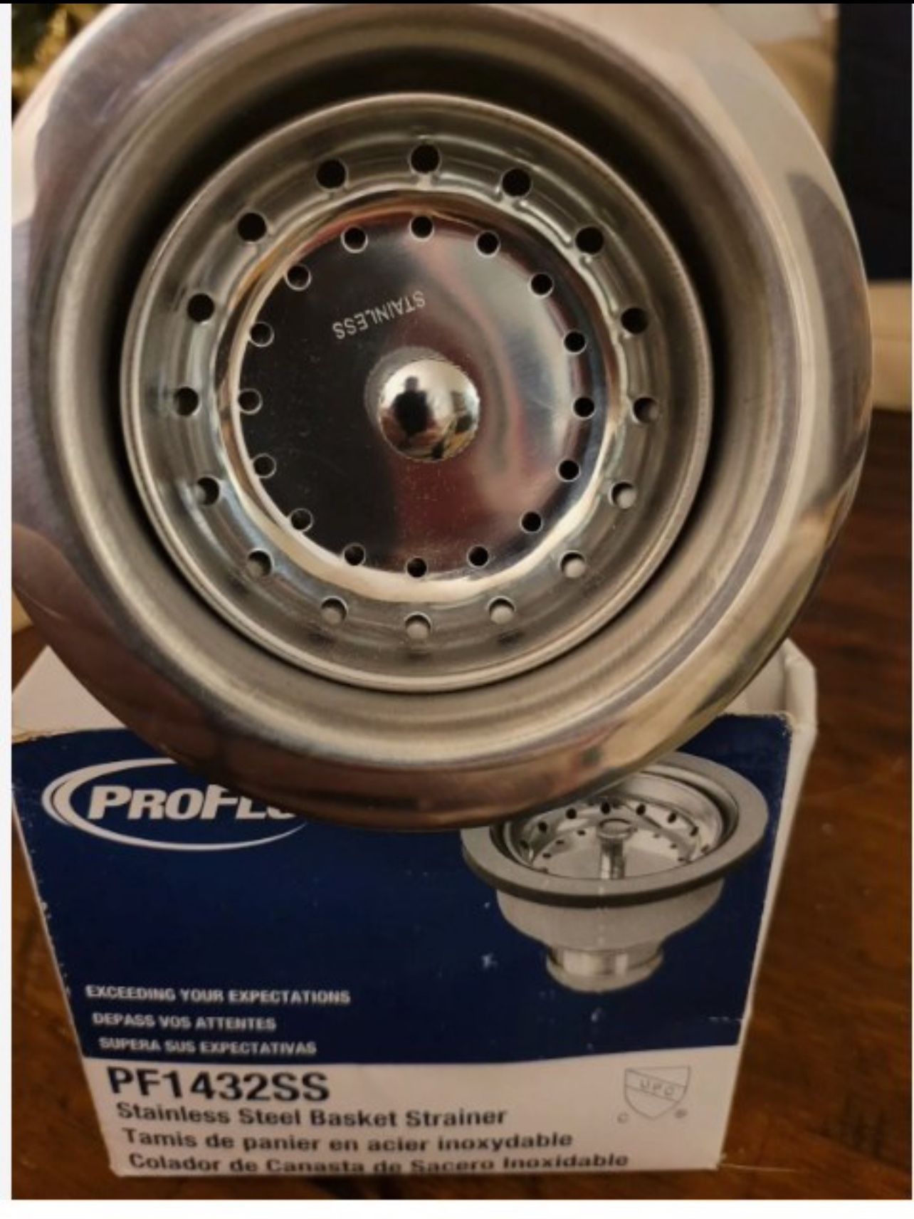 PROFLO PF1432SS Stainless Steel Deep Cup Basket Strainer