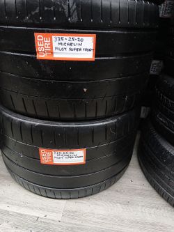 Pair 335 25 20 Michelin Pilot Super Sport