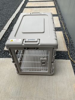 ZOMISIA Collapsible Dog Crate for Dogs - 28" L Heavy Duty Dog Kennel No Tools Required with 4 Sides Steel Foldable Cage for Dogs Indoor Furniture, Por