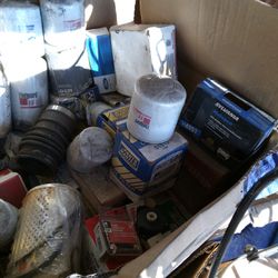 Brand New Oil Filters And Miscellaneous Car Parts