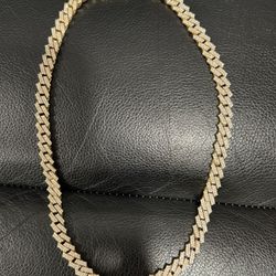 Miami Cuban Link Prong Iced Out Necklace Chain 