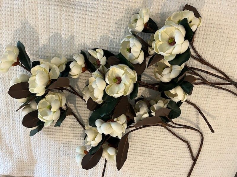 faux Magnolia flowers beaches
