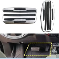 Chevy GMC Truck SUV Stainless Steel Gas Brake Pedal Cover Set