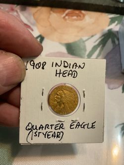 1908 INDIAN HEAD GOLD coin