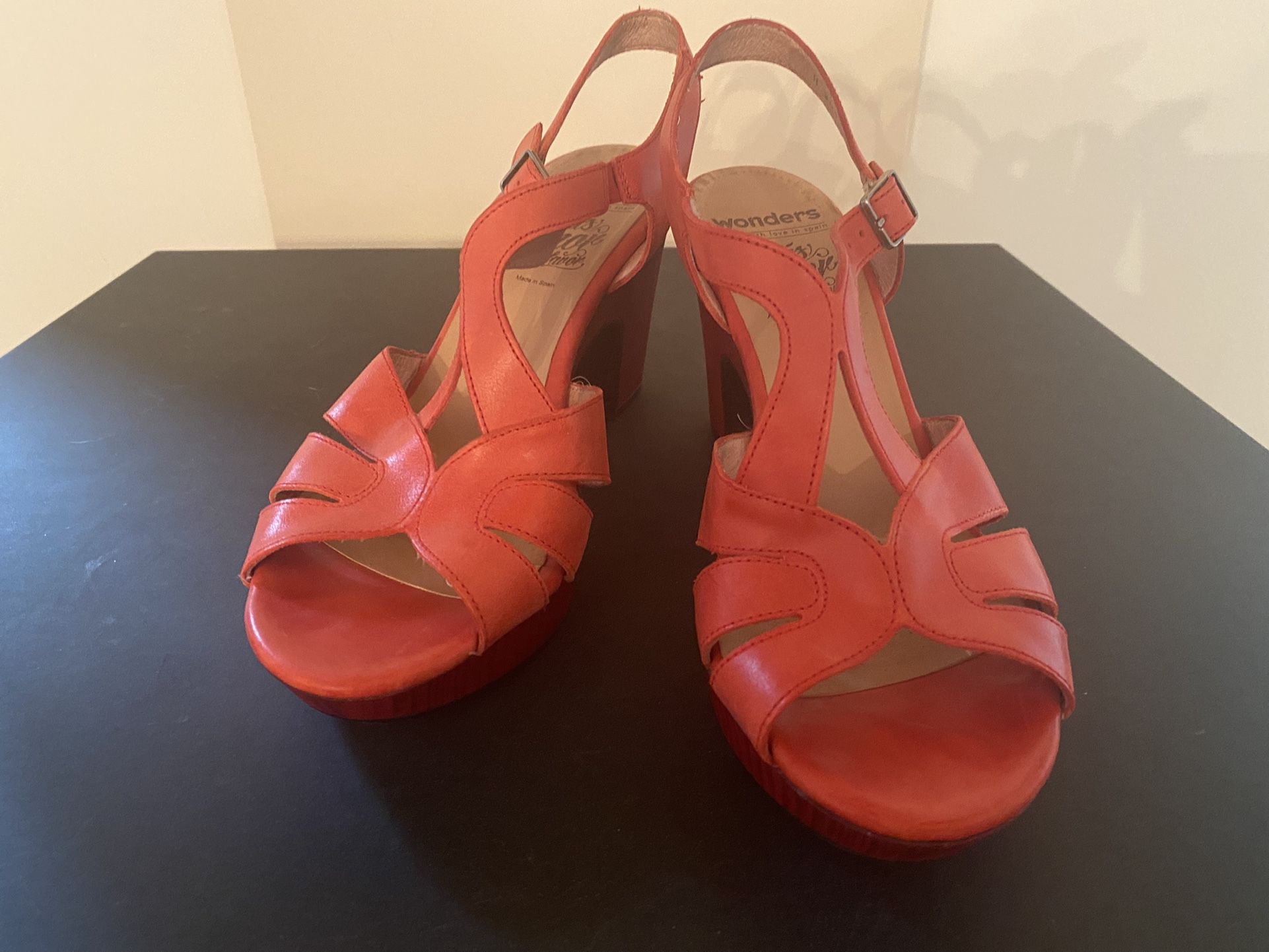 Beautiful Red Sandal Heels