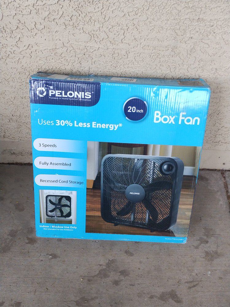 Pelonis Box Fan 20 inch 