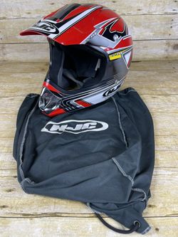 HJC CL-X4 Red White & Black Open Face Motocross Helmet Sz XXL w/ Bag
