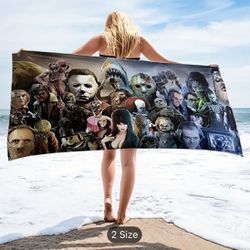 HORROR MOVIE  + character LARGE Size Towel 